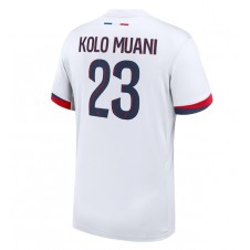 Paris Saint-Germain Randal Kolo Muani #23 Bortatröja 2024-25 Korta ärmar